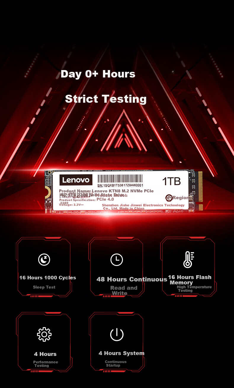 Lenovo 1TB SSD M.2 NVMe PCIe 4.0 for Legion KTN8 Series 8