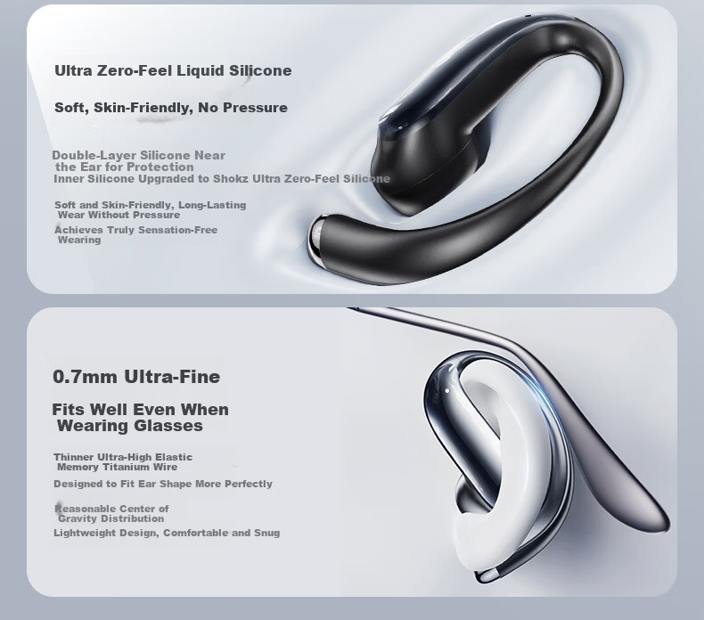 KINYO Berlin Sound Wireless Bluetooth Bone Conduction Earphones 2025 Latest Model, Comfortable Long Wear, Sports Running, Deep Bass, Long Battery Life 6