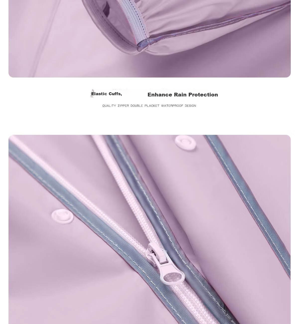 Beimei Women's Long Full-Body Raincoat Thickened Adult Single-Person Electric Scooter Rain Poncho 29