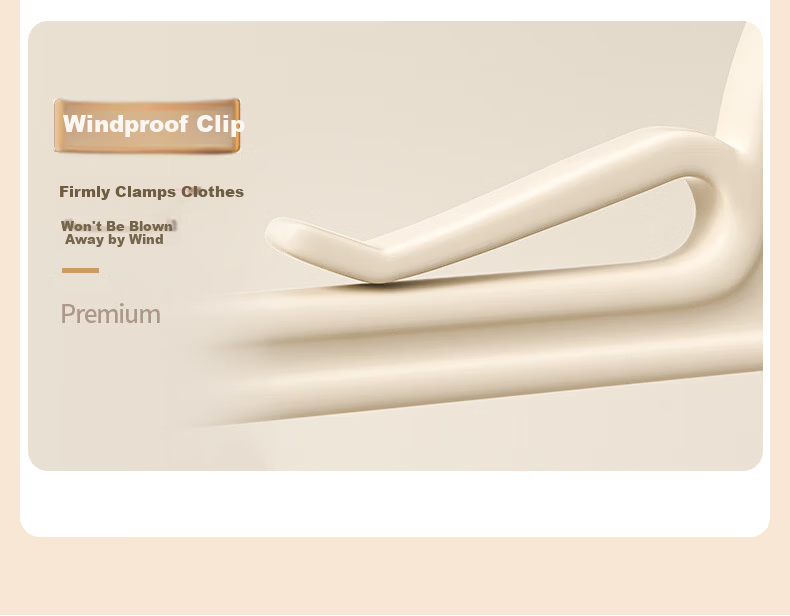 Baicaoyuan Non-Marking Clothes Hangers, Anti-Slip Wide Shoulder Thickened Hangers, Household Milk White 20-Pack 18