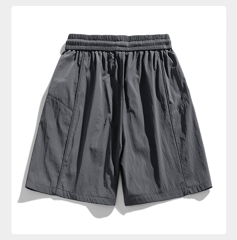 MiiOW Father's Day Gift Men's Summer Outdoor Sports Shorts Loose Breathable Lightweight Versatile Knee-Length Shorts 16