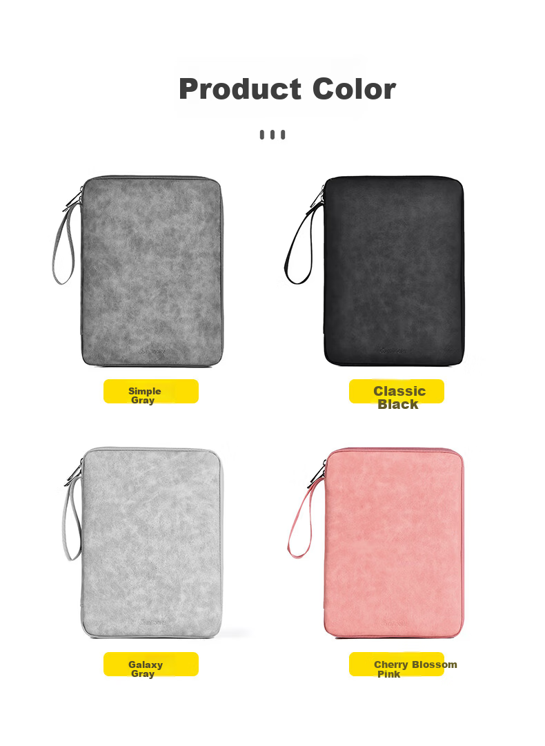 DiyiGongfang IPad Storage Case, 9/11 Inch Large Capacity Business Travel Data Cable Organizer, Casual Lightweight Travel Tablet Protective Cover, Galaxy Gray 13