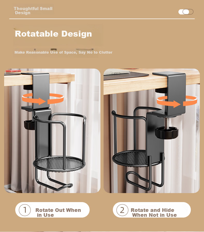 Behind the Scenes Hero Cup Holder Upgraded Version - TV Remote Control Organizer, Small Plant Pot, Mug, and Thermos Storage Stand 4