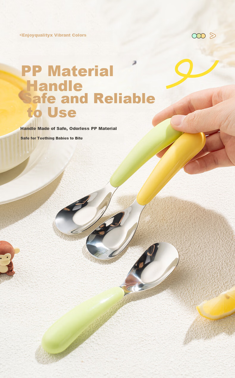 CAIZHI 316L Stainless Steel Spoon Set, Thickened Chinese Style Large Round Soup Spoons, 2 Pieces CZ6248 3