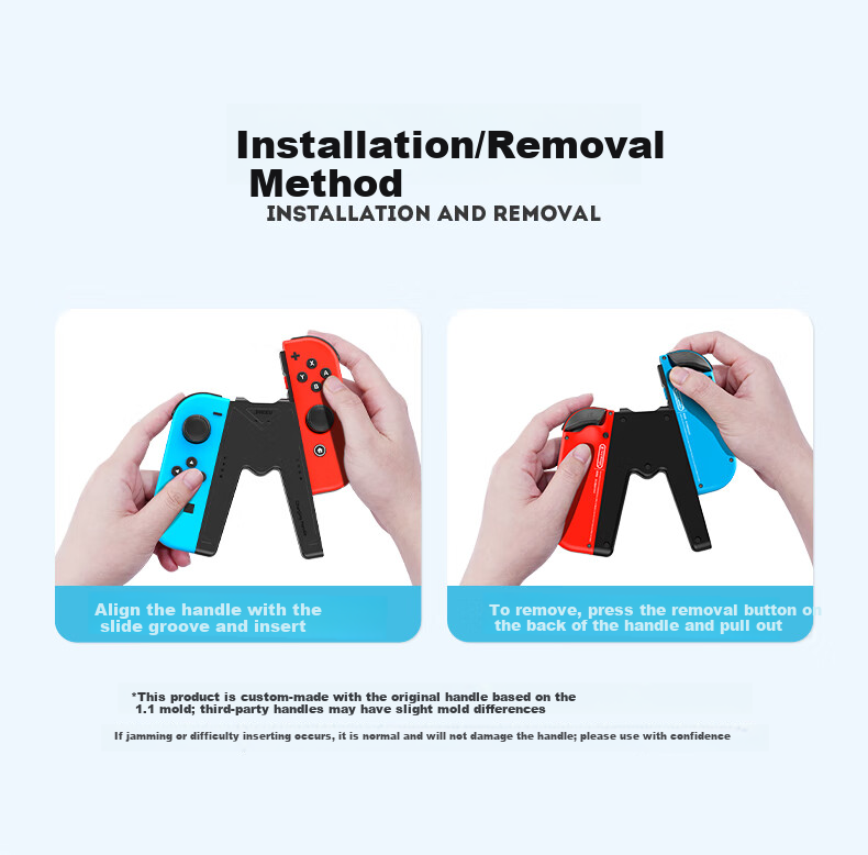 Jemdo Compatible Switch Joy-Con Controller Grip Stand Handle Grip Accessories Safe for Controllers Compatible with Switch NS/OLED with Case 6