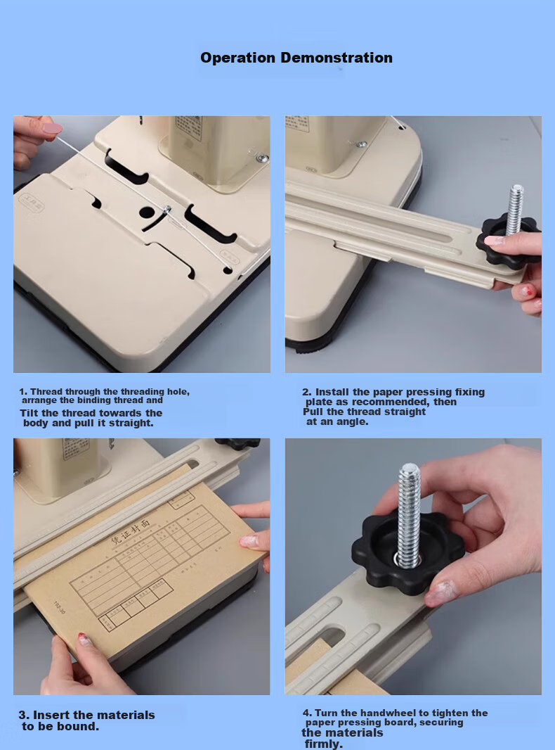 Doton DC-2168 Electric Wire Binding Punching Machine for Accounting Financial Vouchers Document Tickets Electric Punching Wire Binding Machine 9