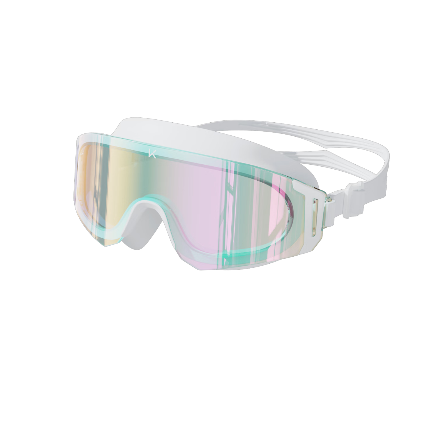 Keep Swimming Goggles Large Frame HD Waterproof Anti-Fog Unisex Ultra Wide Comfortable Adult Swimming Glasses 072 Aurora Purple
