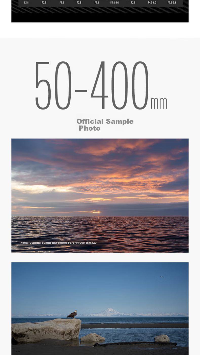 Tamron 50-400mm F/4.5-6.3 Di III VC VXD Stabilized Portrait Concert Super Telephoto Sony Full-Frame Lens (Sony Full-Frame E-Mount) Youth Edition Kit 8
