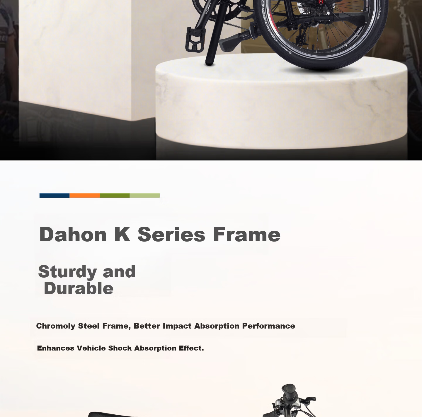 DAHON Folding Bike 20-inch 8-Speed Classic P8 KBC083 Black Classic Edition - Jingcang 4