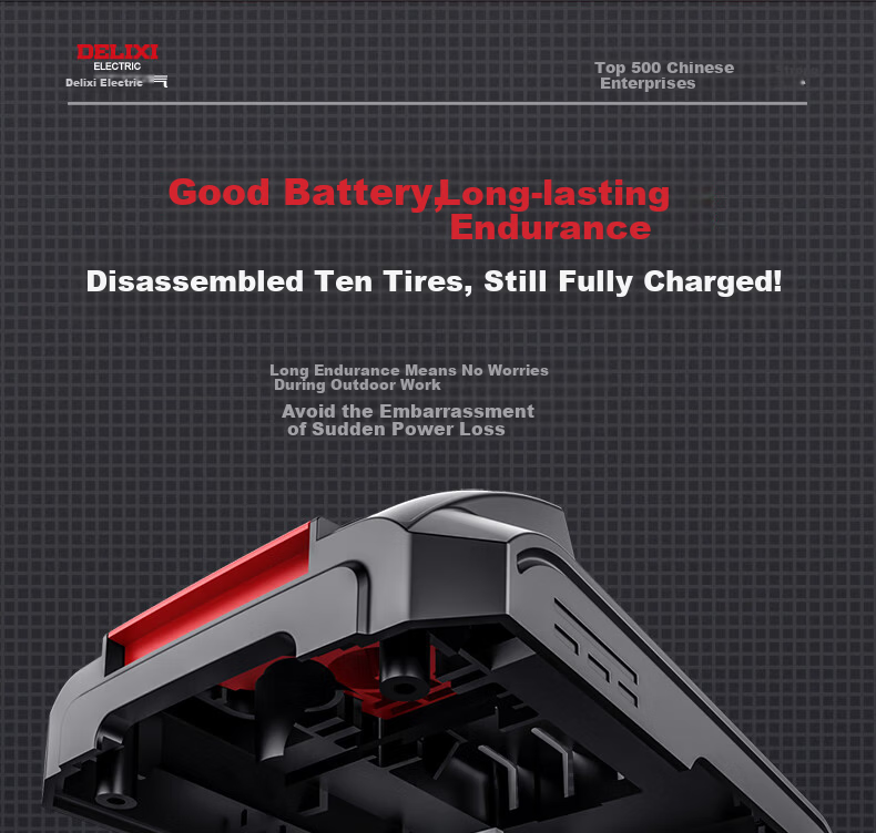 DELIXI ELECTRIC Brushless Impact Electric Wrench High Torque Cordless Lithium Battery Power Tool Rechargeable Air Gun 4.0Ah 9