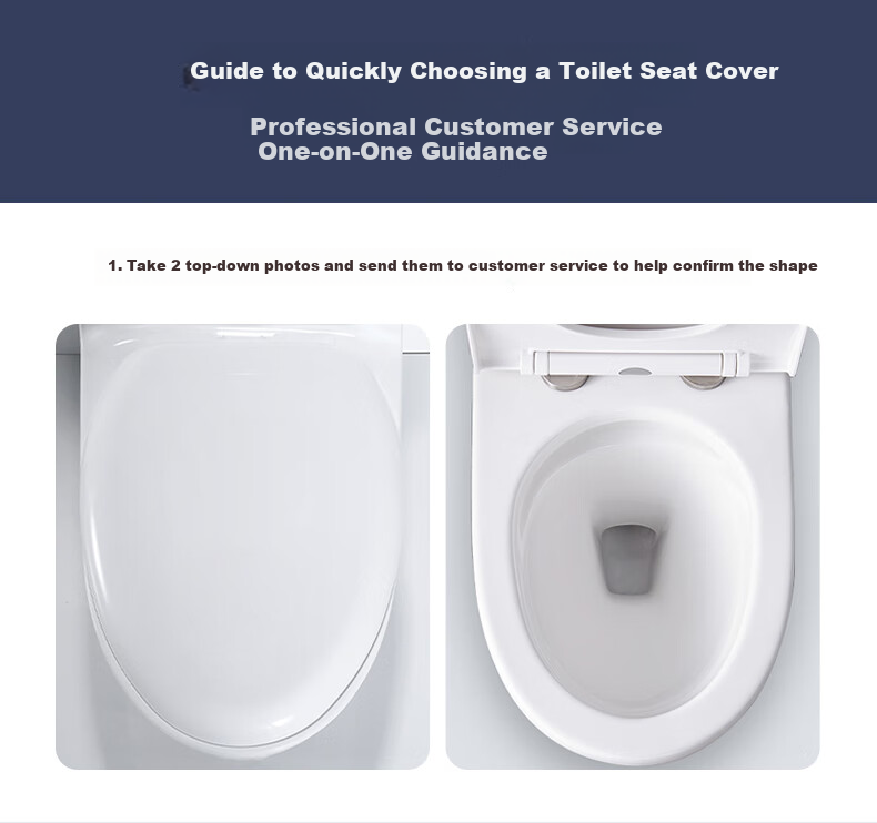 Muvi Universal U-Shaped Enlarged Toilet Seat Cover Thickened Slow-Closing Toilet Lid Cushion for Old-Style Toilets 2