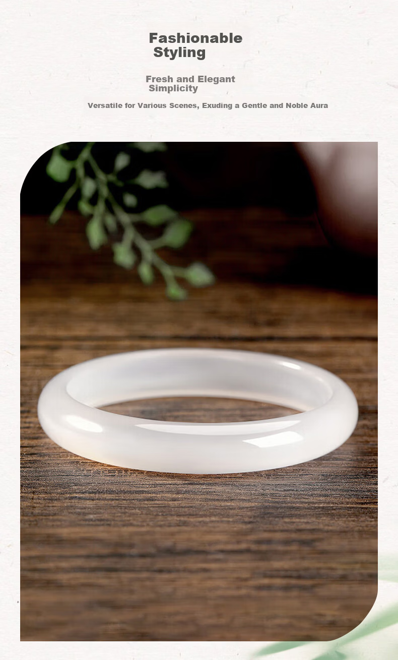 Sino Gem Natural Chalcedony White Moonlight Bracelet for Women, 2026 New Style, Valentine's Day Gift for Girlfriend Or Wife, Birthday Present 5