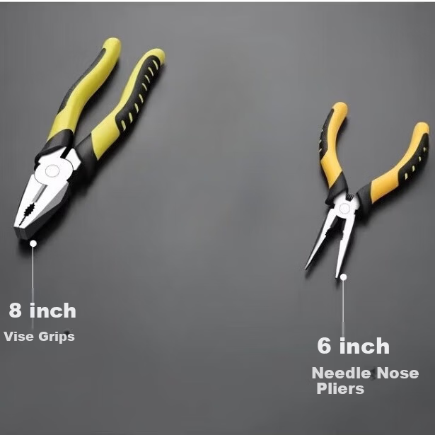 Chengyang Industrial Grade Multifunctional Tiger Pliers Set Universal Wire Stripper Needle Nose Diagonal Pliers Labor-Saving Handheld Power Tool