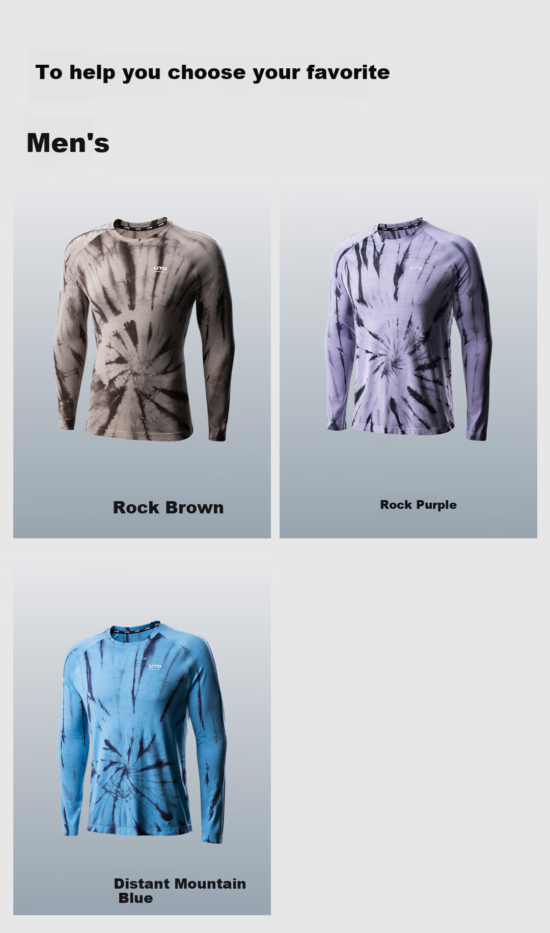 UTO Tie-Dye Merino Wool Quick-Dry Shirt for Hiking and Mountaineering Men’s Rock Purple L 11