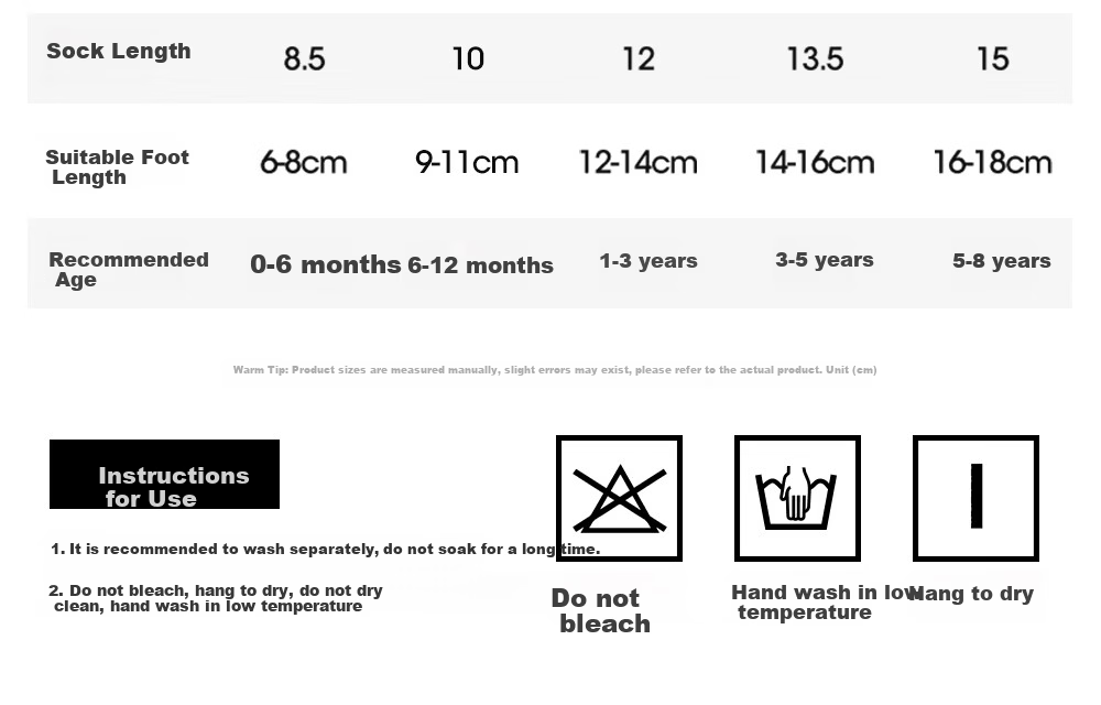 Beitais Baby Socks Winter Thickened Warm Double-Sided Fleece Cold-Resistant Non-Slip Newborn Class A Autumn Winter Boys Girls Infant 30