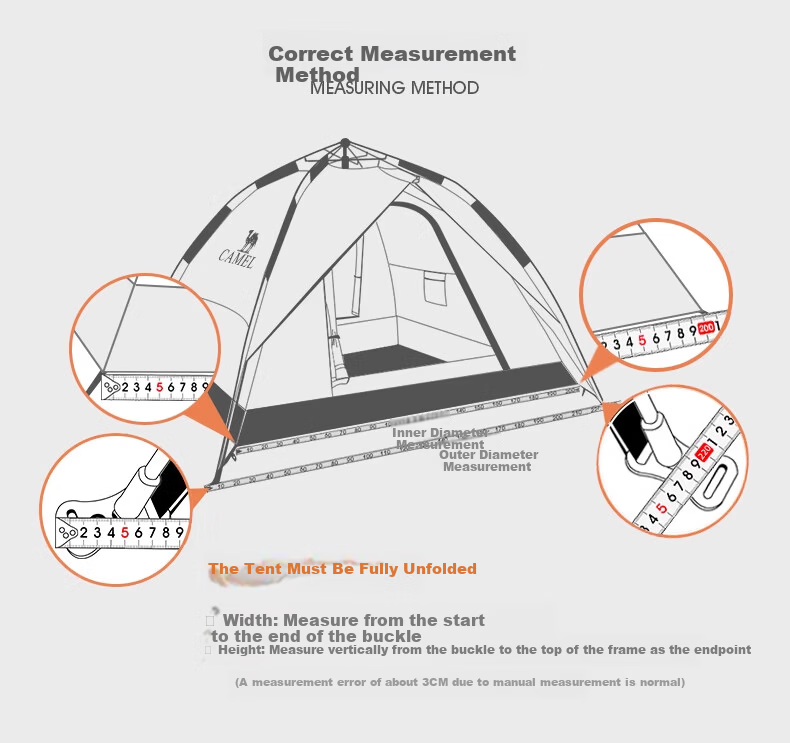 CAMEL Sky Dome Outdoor Folding Portable Camping Spherical Tent Overnight Professional Tent 173BANA106 21