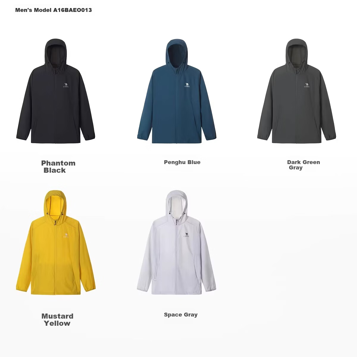 CAMEL Outdoor Original Yarn Sun Protection Jacket 2026 Spring Summer New Unisex UPF1000 Cooling Water-Repellent Sports Jacket O013 23