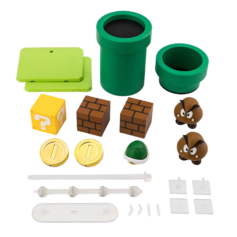Bandai TAMASHII S.H.Figuarts Super Mario Play Accessories (SUPER MARIO) World Expansion Fully Poseable Action Figure Toy Accessories