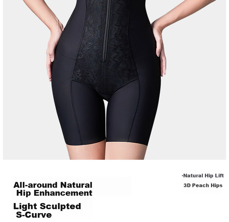 Tingmei One-Piece Shapewear Strong Abdomen Control Hip Lift Postpartum Waist Trainer Seamless Body Shaping Garment for Women 2XL 13