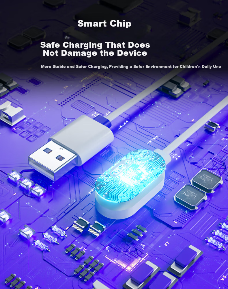 Jinling Shengbao Fast Charging Cable Charger for Xiaotiancai Kids Smartwatch N3/N5/Q1A/Q2A/Z6/D3/D2/Z5A/Q1R/Z2/Z3/Z1S Universal White 2