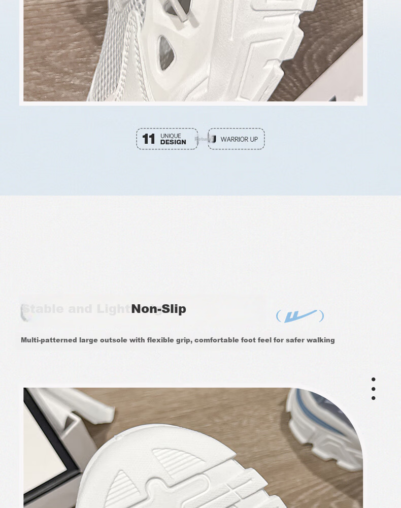 Warrior Official Women's Shoes 2026 Summer Breathable Mesh Lightweight Sneakers Hollow Out Sandals White Pink Size 36 12