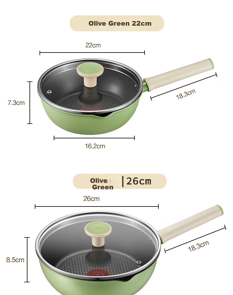SUPOR 22cm Deep Frying Pan Lightweight Red Dot Non-Stick Flat Bottom Dishwasher Safe Induction Compatible EJ22QLP02 10