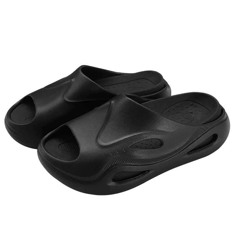Gouge Jingyun Arch Support Slippers Flatfoot Correction Unisex Sports Casual Outdoor Slippers Black 39-40
