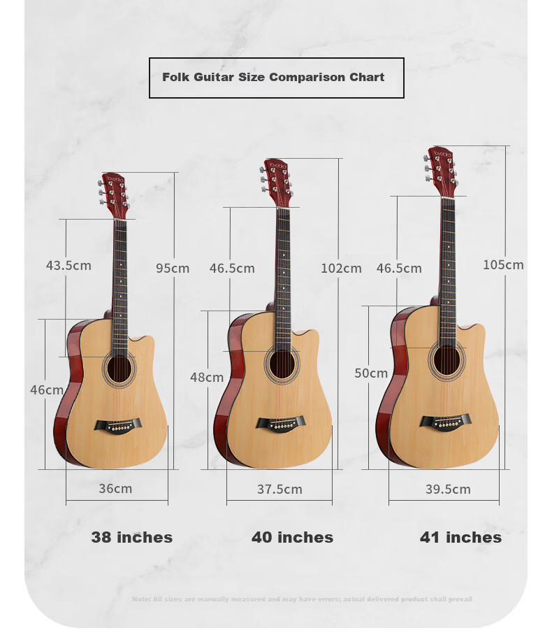 Acacia Bird 38-Inch Acoustic Guitar Beginner Entry-Level Male and Female Instrument Glossy Natural Wood Color 4