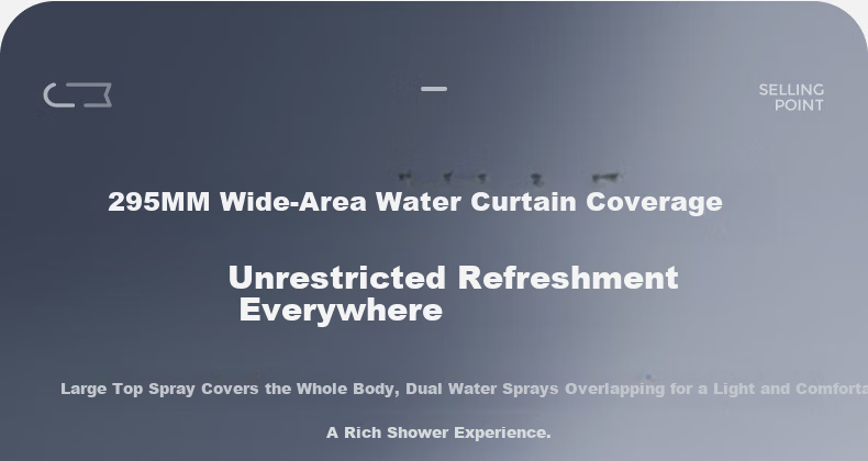 JOMOO Shower Set Gun Gray Piano Key Automatic Descaling Pure Copper Waterway Shower 36602-536/HBS-1 33