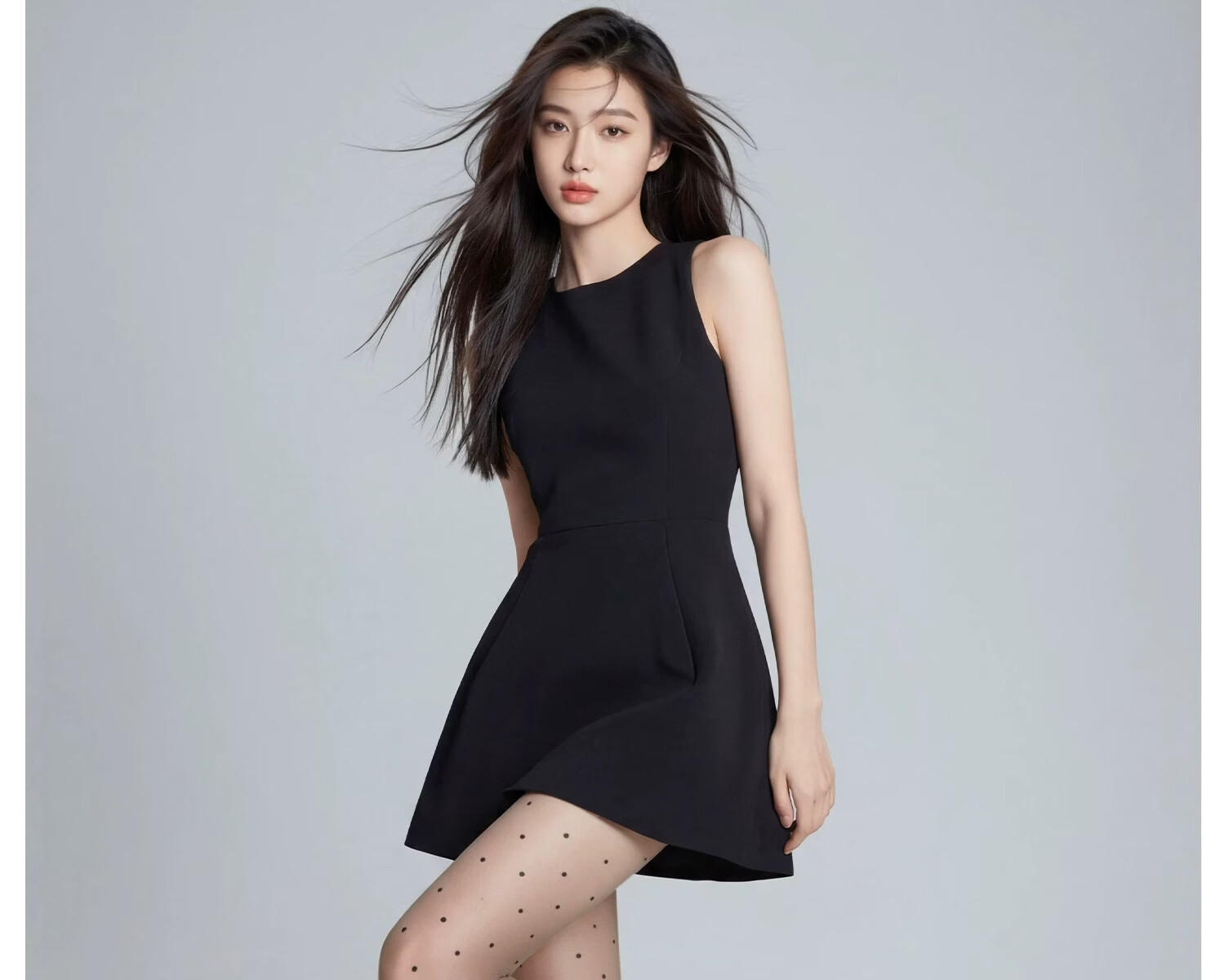 Bonas Polka Dot Black Sheer Anti-Snag Thin Spring Summer Premium Black Stockings Nude Effect Sexy Tights Pantyhose 17