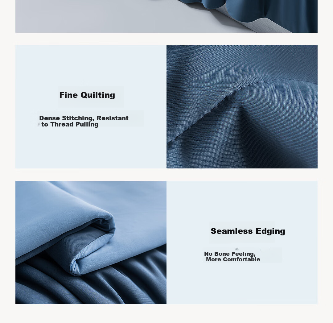 Deep Sleep A-Class Cooling Antibacterial Summer Quilt, Jade Smooth Washable Double Air Conditioning Quilt, Plum Blue 180*200cm 33