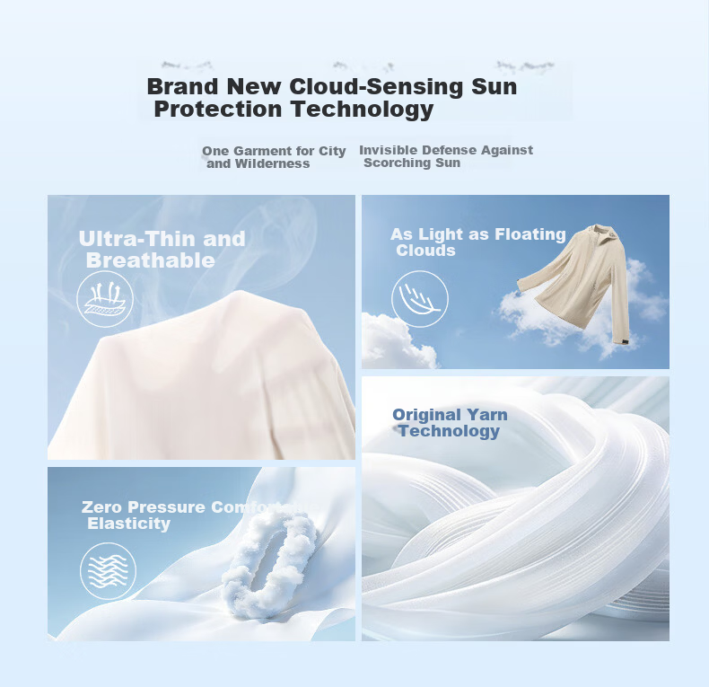 Goldlion [Cloud Wing Jacket] 25 Spring Summer Men's Sun Protection UV Resistant Hooded Lightweight Jacket Apricot 2XL 3