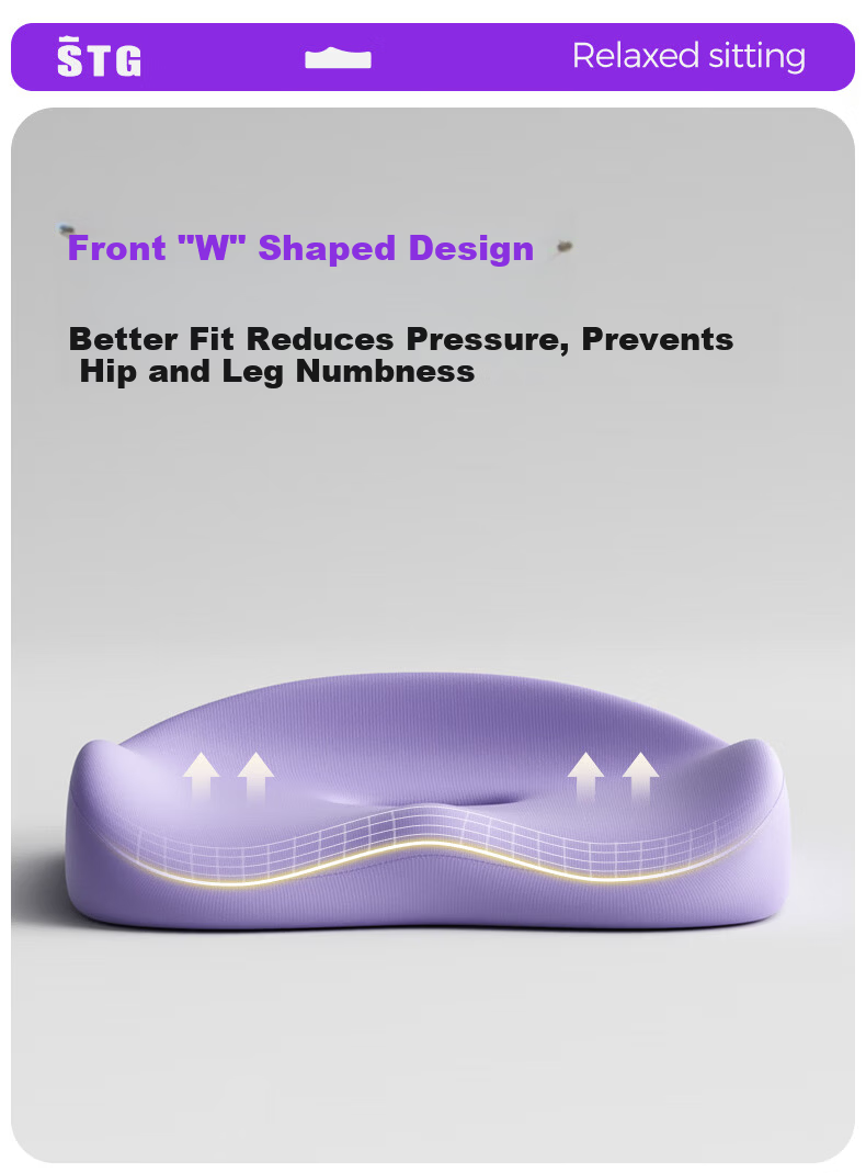 SITGOOD Posture Correcting Seat Cushion Office Chair Pad STG Tailbone Pressure Relief Cushion Long-term Sitting Pain Prevention Seat Pad 9