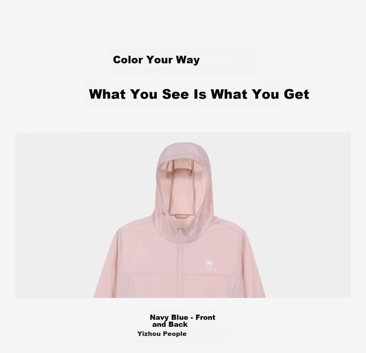 CAMEL Outdoor Original Yarn Sun Protection Jacket Women 2026 Spring Summer New Cool Breathable Water-Repellent Coat Sun Protection Clothing Men G023 19
