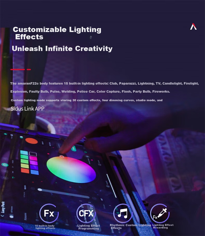 AMARAN F22x Bi-Color Flexible Foldable LED Video Light Softbox for Live Streaming and Professional Studio Lighting 5