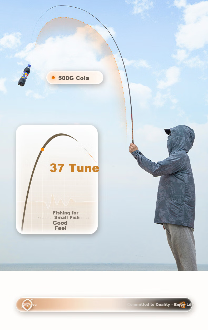 Grsaed Children's Fishing Rod Mini Short Section Hand Rod Set Carbon Fiber Fishing Rod Crucian Carp Rod Stream Rod Bamboo 2.7 Meters 12