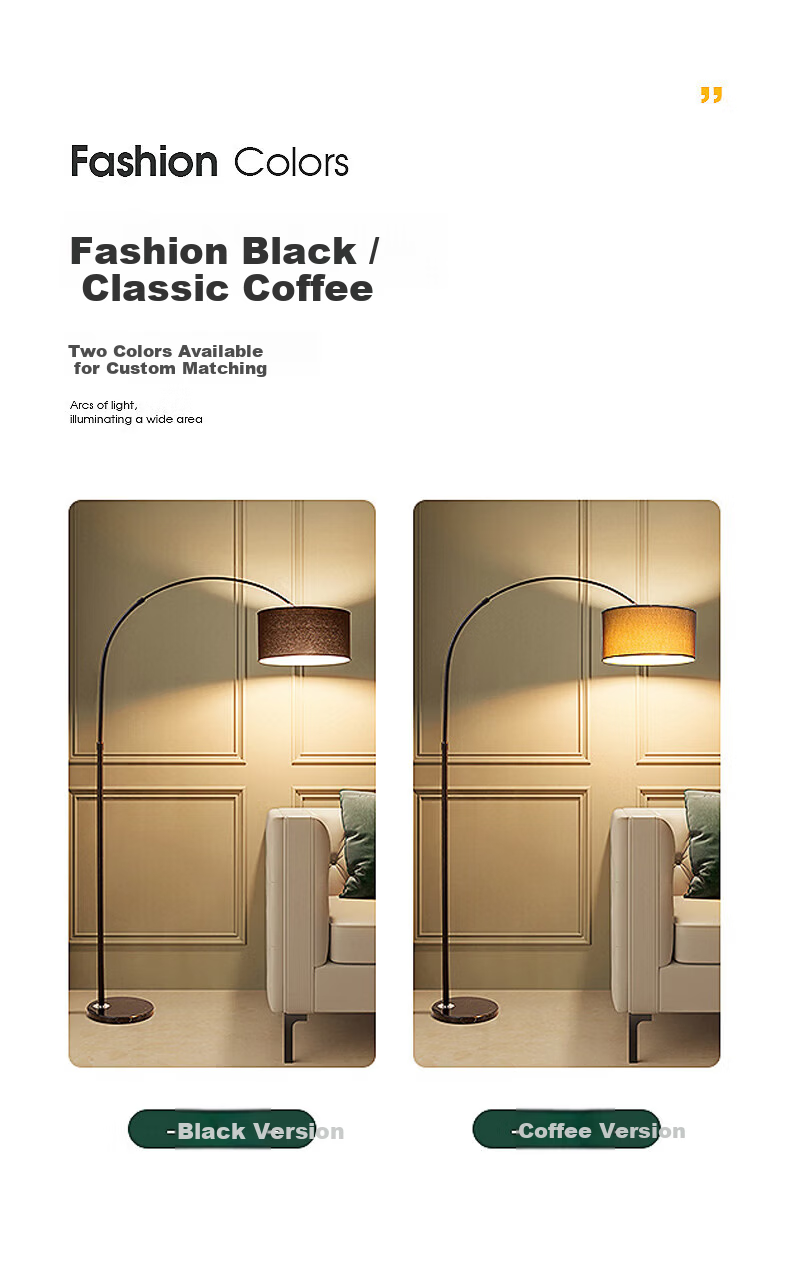ONEFIRE Floor Lamp Living Room Fishing Lamp Standing Table Lamp Minimalist High-End Study Reading Lamp Retro Vintage Style 10