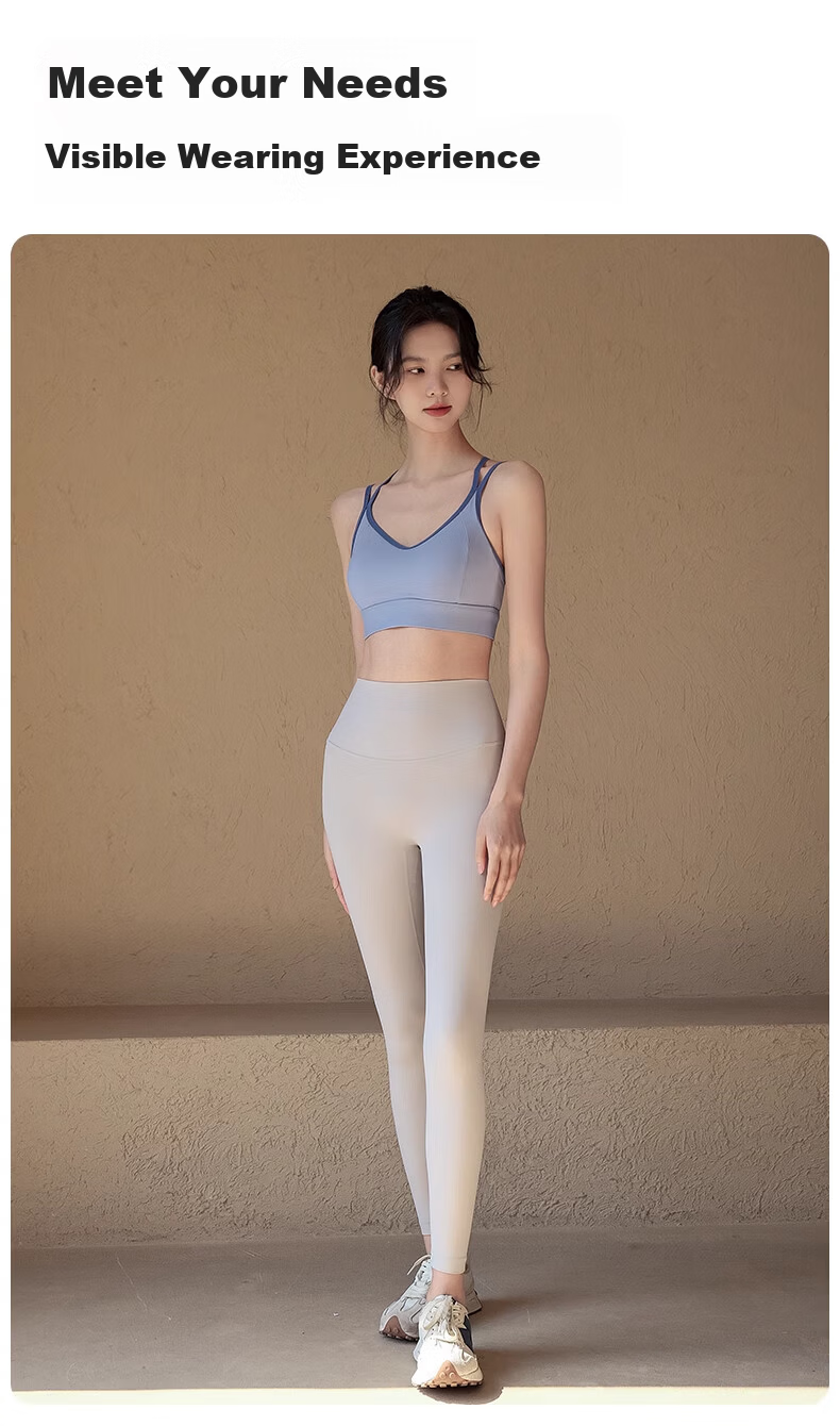 ACKDCS High-Waist Butt-Lifting Yoga Pants for Women, Tight-Fitting, High-Elastic, Bare-Sense Outdoor Sports Leggings, Running, Pilates, Fitness Pants for Spring and Summer 11