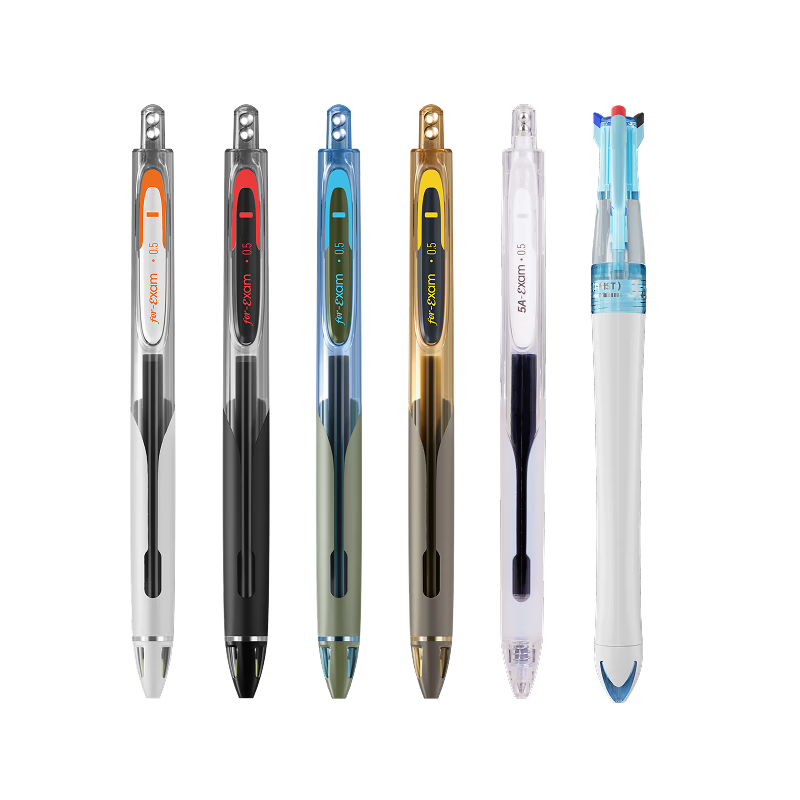 Dianshi Pen, [Exam-Specific] 5A Exam Pen, Quick-Drying Retractable Gel Pen, 0.5mm Black Carbon Ink, Silent Student Practice Pen, Back-To Essential Specialized Set