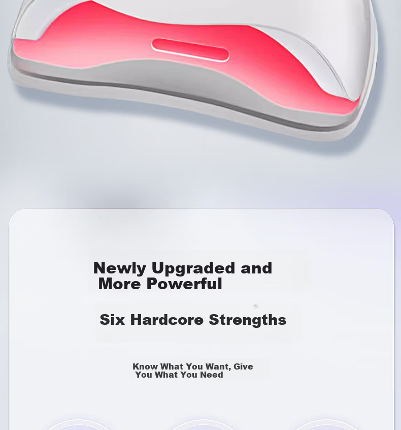 Feihou High-Power Quick-Dry Nail Lamp UV LED Gel Nail Dryer Red Light Nail Polish Curing Lamp Non-Blackening Professional Nail Salon Use 2