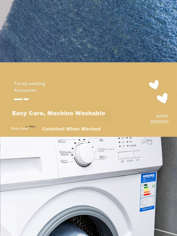 Budisi Plush Bathroom Door Mat, Toilet Entrance Mat, Washroom Floor Mat, Non-Slip Foot Pad for Sink Area, 60*40CM 7