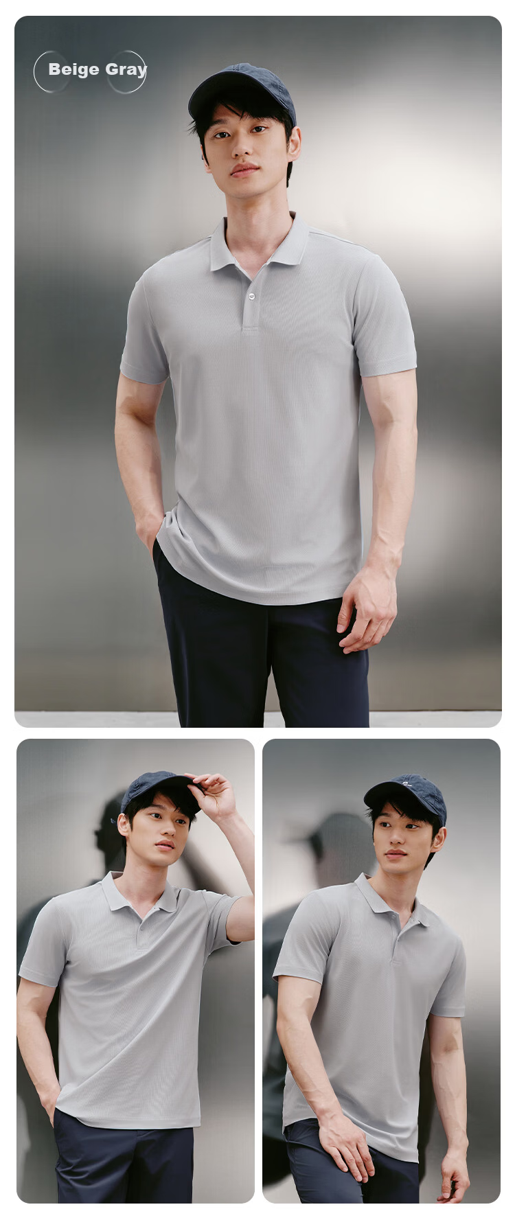 JD Original Summer Sports Short-Sleeve Men's T-Shirt Polo Shirt for Running, Fitness, Outdoor Quick-Dry Clothing Light Blue 3.0 3XL 20