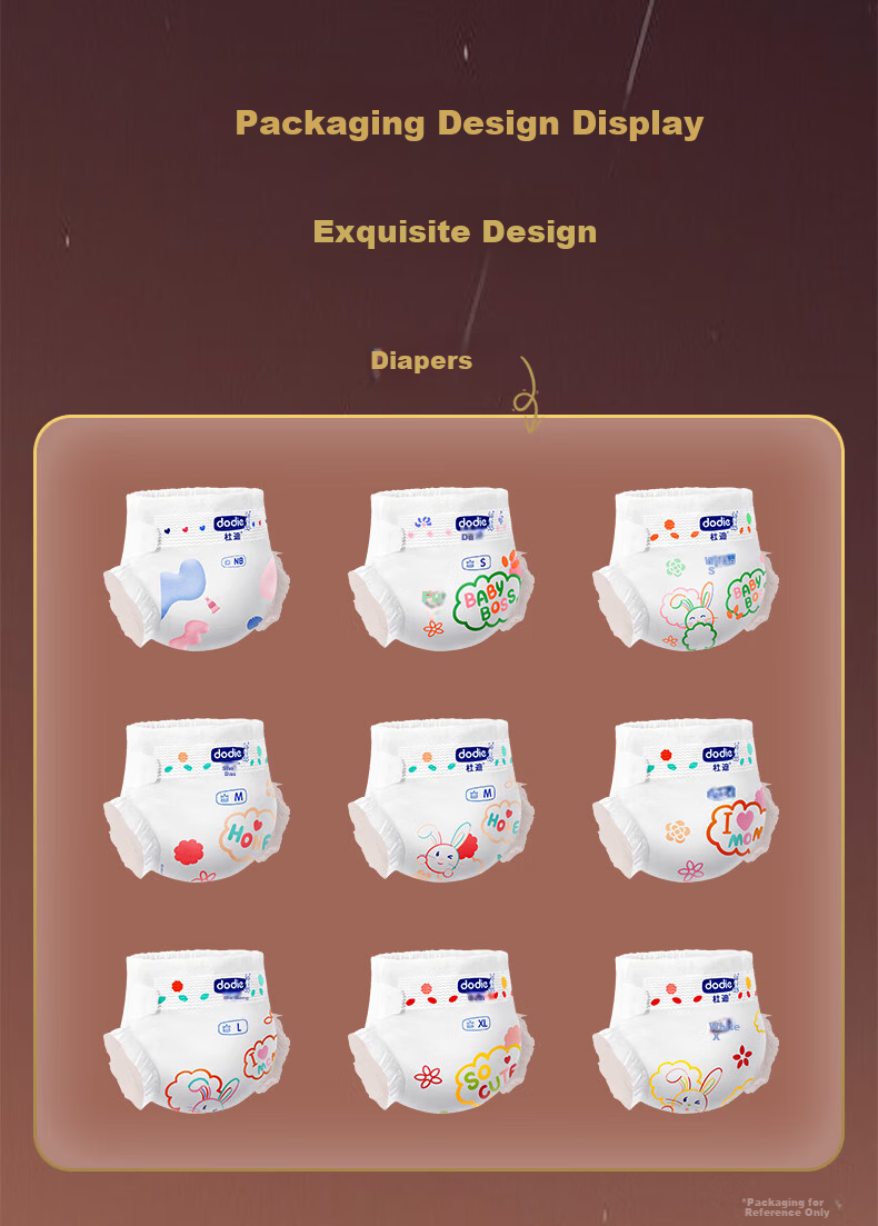Dodie Newborn Soft Baby Diapers Trial Pack 4 Pieces NB Size Unisex 7