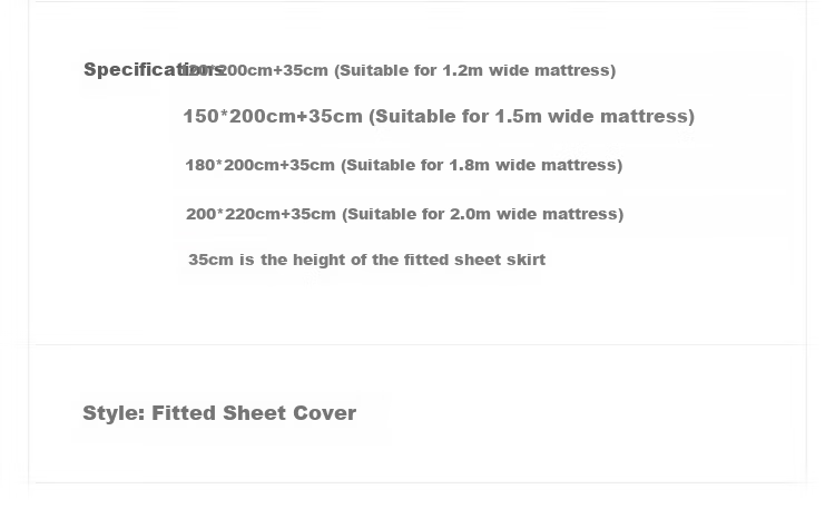 MIDO HOUSE Mingdu 60-Count Pure Cotton Corn Fiber Mattress Protector, Full Coverage Bed Cover, 1.5x2 Meters + 35cm 18