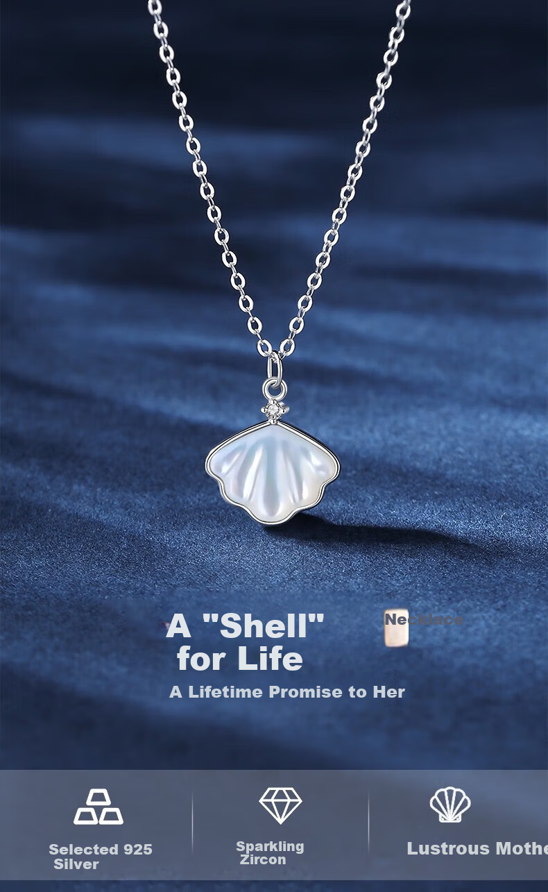 ALLOVE Yibeizi Pure Silver Necklace Women 2026 New Pendant Birthday 520 Valentine's Day Gift for Girlfriend Wife 1