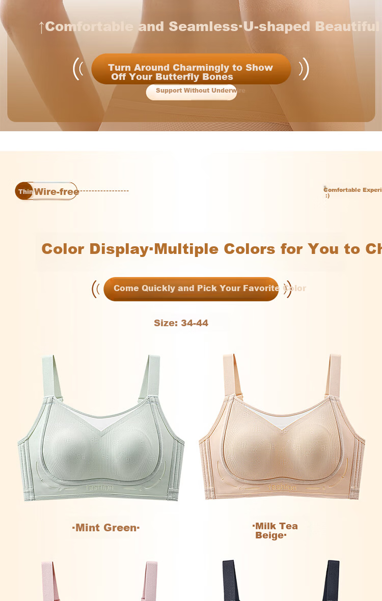 FINSEECH Strapless High Side Coverage Breast Shaping Thin Cup Bra Large Size Breathable Lingerie Mint Green 75BCD 17