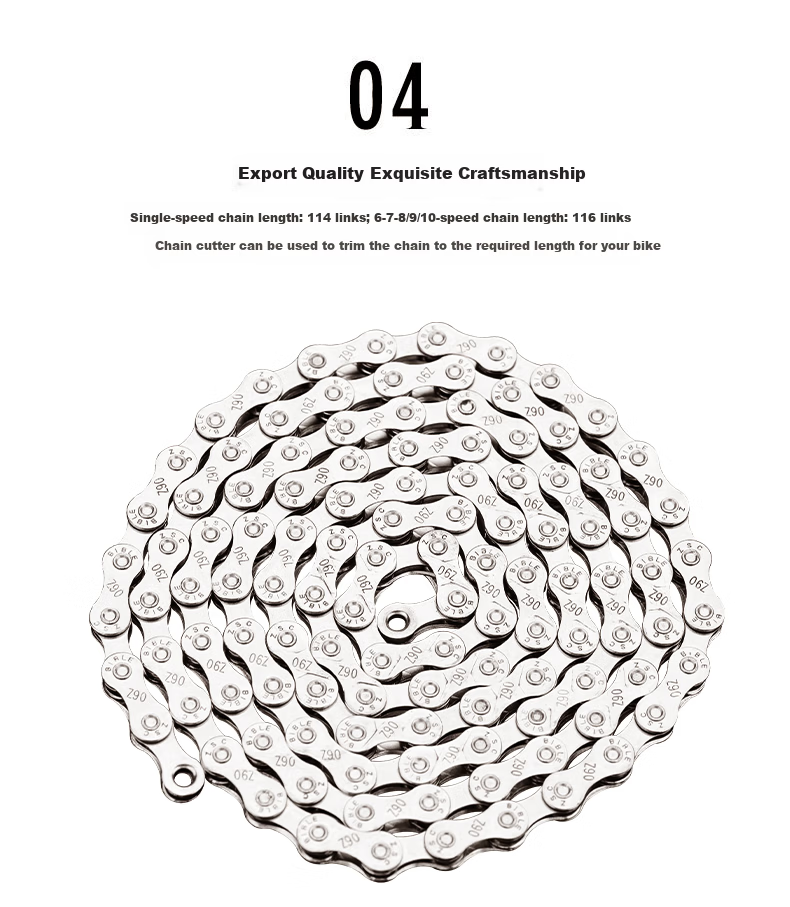 Molun Bicycle Chain Single Speed Multi-Speed Mountain Bike Universal Fully Plated Gear Chain Bike Chain [9-Speed/27-Speed] 3
