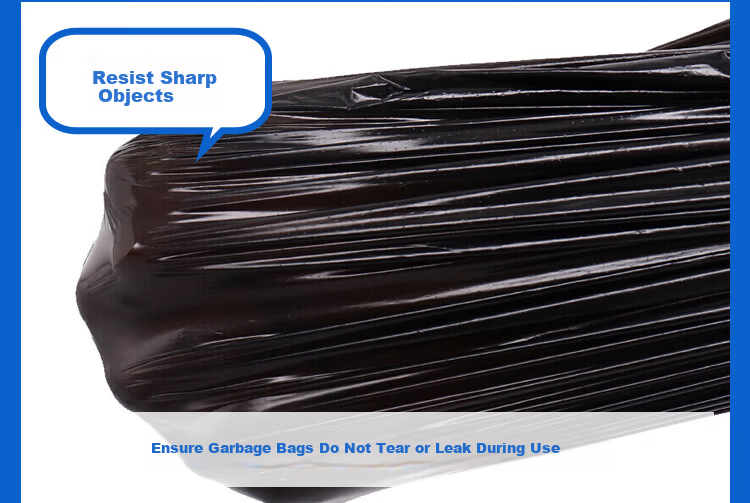 Lide Black Flat Garbage Bags 120x140cm 20pcs Double-Sided 7-Layer Extra Thick Large Size for Property and Construction Waste 10