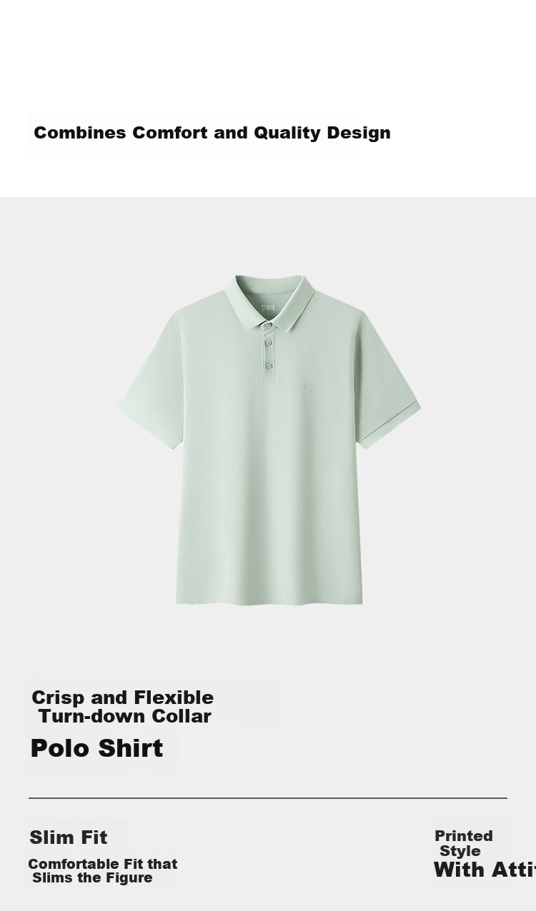 Semir Men's Summer Polo Shirt 2026 Printed Quick-Dry Cool Feel Shirt 109326115103 5