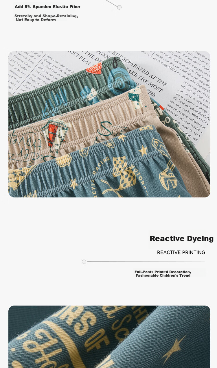 Yiershuang Men's Underwear Large Size Loose Cotton Boxer Shorts Home Sleepwear 13